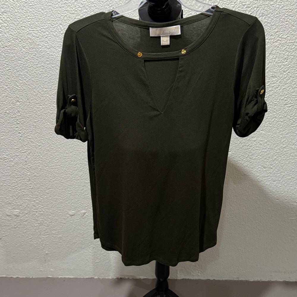 Michael - Michael Kors Women's Olive Green Top